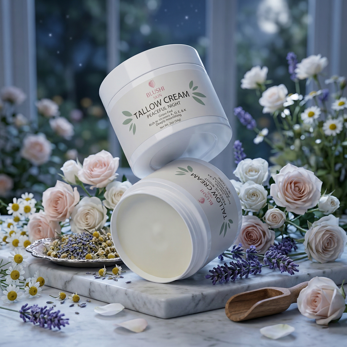A Midnight Forest Retreat: Wrap Your Skin in Our Peaceful Night Tallow Cream