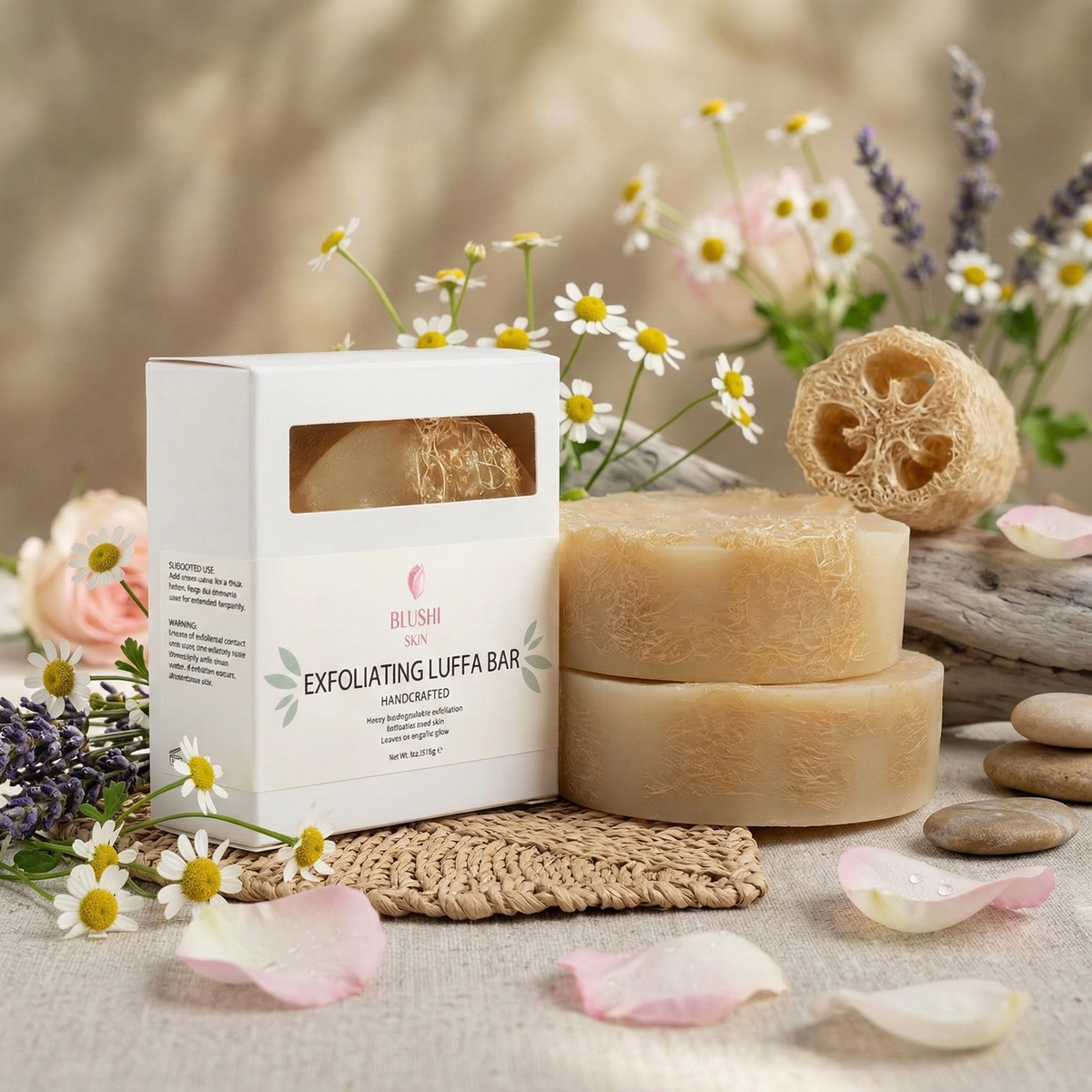 Reveal Your Angelic Glow: Discover Our Exfoliating Luffa Bar