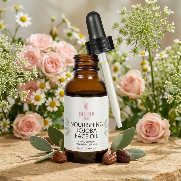 A Velvety Sanctuary: Restore Your Radiance with Our Nourishing Jojoba Face Oil