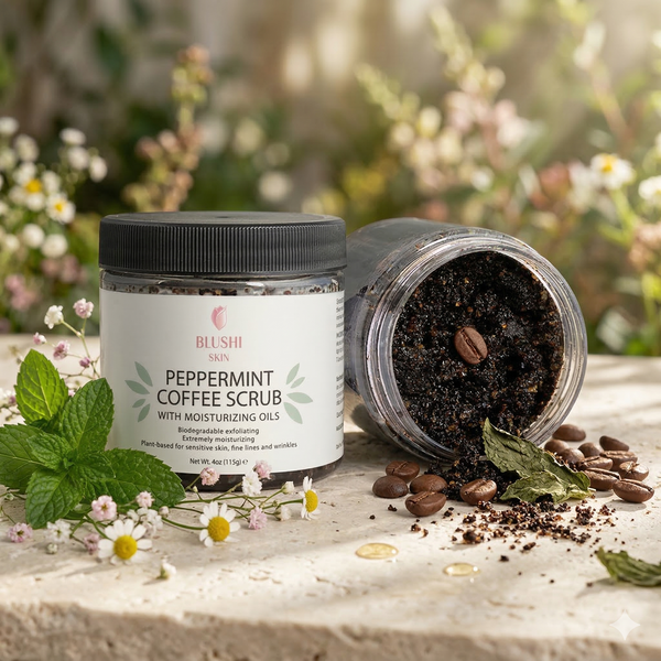 An Invigorating Awakening: Energize Your Glow with Our Peppermint Coffee Scrub