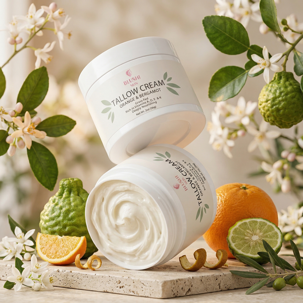 A Radiant Return to Earth’s Wisdom: Awaken Your Glow with Our Sweet Orange & Bergamot Tallow Cream